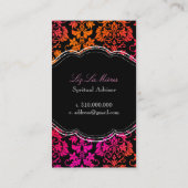 PixDezines Tanza Damask/DIY achtergrond Visitekaartje (Achterkant)