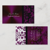 PixDezines Tanza Damask/DIY achtergrond/zwart Visitekaartje (Voorkant / Achterkant)