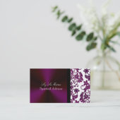 PixDezines Tanza Damask/DIY achtergrondkleur Visitekaartje (Staand voorkant)