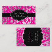 PixDezines Tanza Damask/DIY background/roze Visitekaartje (Voorkant / Achterkant)