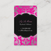 PixDezines Tanza Damask/DIY background/roze Visitekaartje (Achterkant)