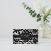 PixDezines Tanza Damask/DIY background Visitekaartje (Staand voorkant)