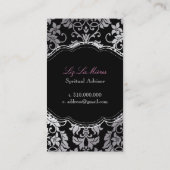 PixDezines Tanza Damask/DIY background Visitekaartje (Achterkant)