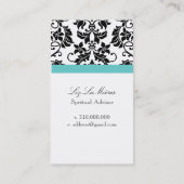 PixDezines Tanza Damask/DIY kleuren!!! Visitekaartje (Achterkant)