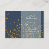 PixDezines tarwegras/gouden staaf/DIY achtergrond Visitekaartje (Achterkant)