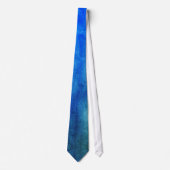 PIXDEZINES TEAL+OMBRE THUNDER BLUE h2o Waterverf Stropdas (Voorkant)