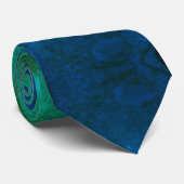 PIXDEZINES TEAL+OMBRE THUNDER BLUE h2o Waterverf Stropdas (Opgerold)