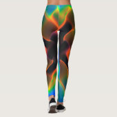 PixDezines Techno Dance/Neon Licht Leggings (Achterkant)