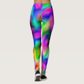 PixDezines Techno Dance/Neon Lights Leggings (Achterkant)
