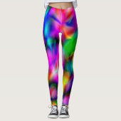 PixDezines Techno Dance/Neon Lights Leggings (Voorkant)