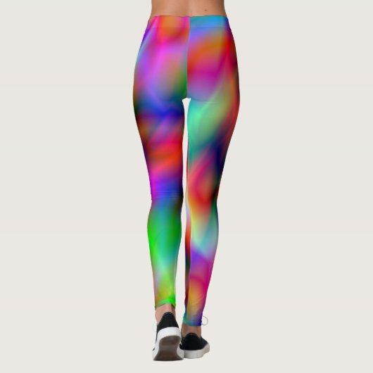 PixDezines Techno Dance/Neon Lights Leggings (Achterkant)