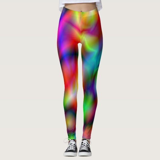 PixDezines Techno Dance/Neon Lights Leggings (Voorkant)