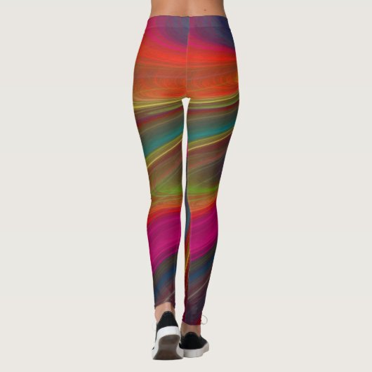 PixDezines Techno Dance/Neon Lights Leggings (Achterkant)