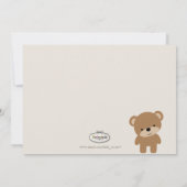 PixDezines teddy toont foto-geboorteaankondiging Aankondiging (Achterkant)