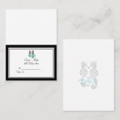 PixDezines Tent Place Card (Chubby-Visitekaartjes) Plaatskaartje (Voorkant / Achterkant)