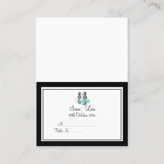 PixDezines Tent Place Card (Chubby-Visitekaartjes) Plaatskaartje (Voorkant)