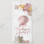 PixDezines Thanksgiving/Maple/Oak/Faux Roos Gold Kaart (Voorkant)