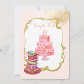 PixDezines-theeparty/bridal/waterverf Kaart (Voorkant)