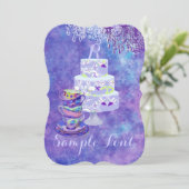 PixDezines-theeparty/bridal/waterverf Kaart (Staand voorkant)