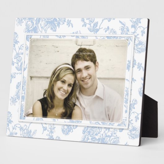 PixDezines toile/rozen/blauw/diy achtergrondkleur Fotoplaat (Zijkant)