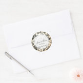 PixDezines  toile/zwart Ronde Sticker (Envelop)