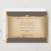 PixDezines  torah scroll bar mitzvah/DIY Kaart (Achterkant)