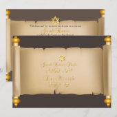 PixDezines  torah scroll bar mitzvah/DIY Kaart (Voorkant / Achterkant)