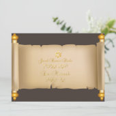 PixDezines  torah scroll bar mitzvah/DIY Kaart (Staand voorkant)