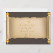 PixDezines  torah scroll bar mitzvah/DIY Kaart (Voorkant)