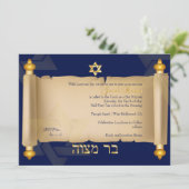 PixDezines torah scrollbar mitzvah Kaart (Staand voorkant)