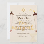 PixDezines  torah scrollbar mitzvah Kaart (Achterkant)