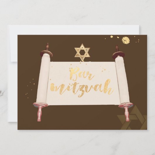 PixDezines  torah scrollbar mitzvah Kaart (Voorkant)