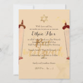 PixDezines  torah scrollbar mitzvah Kaart (Achterkant)