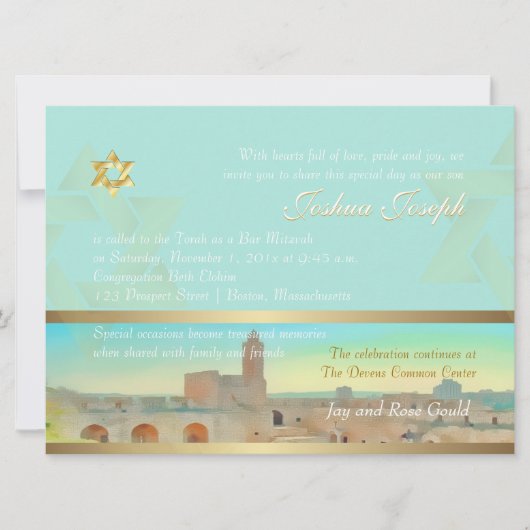 PixDezines Toren van David, Jeruzalem Kaart (Voorkant)
