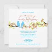 PixDezines TORTELDUIFJES/BLUE/DIY ACHTERGROND Kaart (Achterkant)