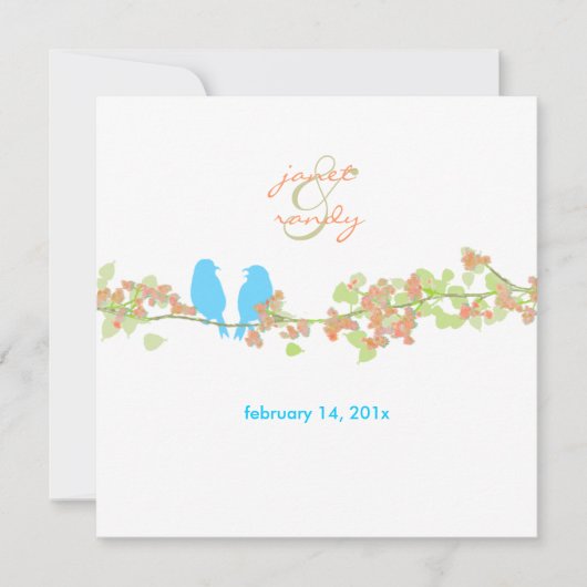 PixDezines TORTELDUIFJES/BLUE/DIY ACHTERGROND Kaart (Voorkant)