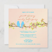 PixDezines TORTELDUIFJES/BLUE/DIY ACHTERGROND Kaart (Achterkant)