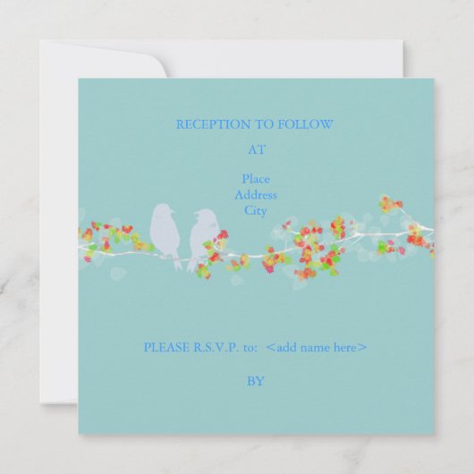 PixDezines TORTELDUIFJES/DIY ACHTERGRONDKLEUR Kaart (Achterkant)