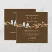 PixDezines TORTELDUIFJES/DIY ACHTERGRONDKLEUR Kaart (Voorkant / Achterkant)