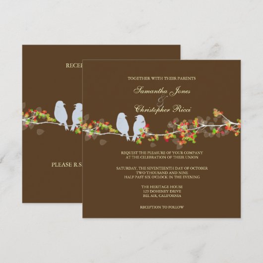 PixDezines TORTELDUIFJES/DIY ACHTERGRONDKLEUR Kaart (Voorkant / Achterkant)