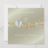 PixDezines TORTELDUIFJES/DIY ACHTERGRONDKLEUR Kaart (Achterkant)