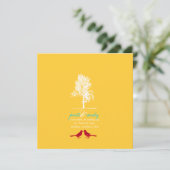 PixDezines Tortelduifjes, Rood, eikenboom/DIY kleu Kaart (Staand voorkant)