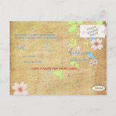 PixDezines  Tortelduifjes RSVP briefkaarten (Achterkant)