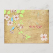 PixDezines Tortelduifjes RSVP briefkaarten (Voorkant)