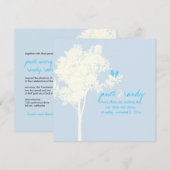 PixDezines Tortelduifjes, Sneeuwas Boom/DIY kleur! Kaart (Voorkant / Achterkant)