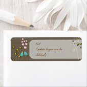 PixDezines Tortelduifjes / Trouwplanners Etiket (Insitu)