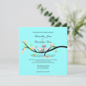 PixDezines Tortelduifjes/Witte Doves Kaart (Staand voorkant)