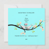 PixDezines Tortelduifjes/Witte Doves Kaart (Achterkant)