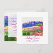 PixDezines Toscane Vinyard/bestemming bruiloft Kaart (Voorkant / Achterkant)