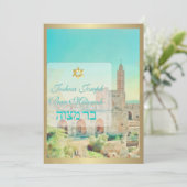 PixDezines Tower of David, Jeruzalem Kaart (Staand voorkant)